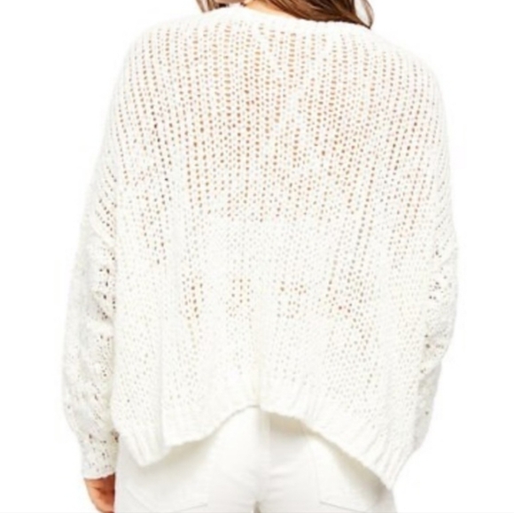 Free People Sunday Shore Pullover Intimately Womens Boho Sweater sz M - Picture 2 of 10